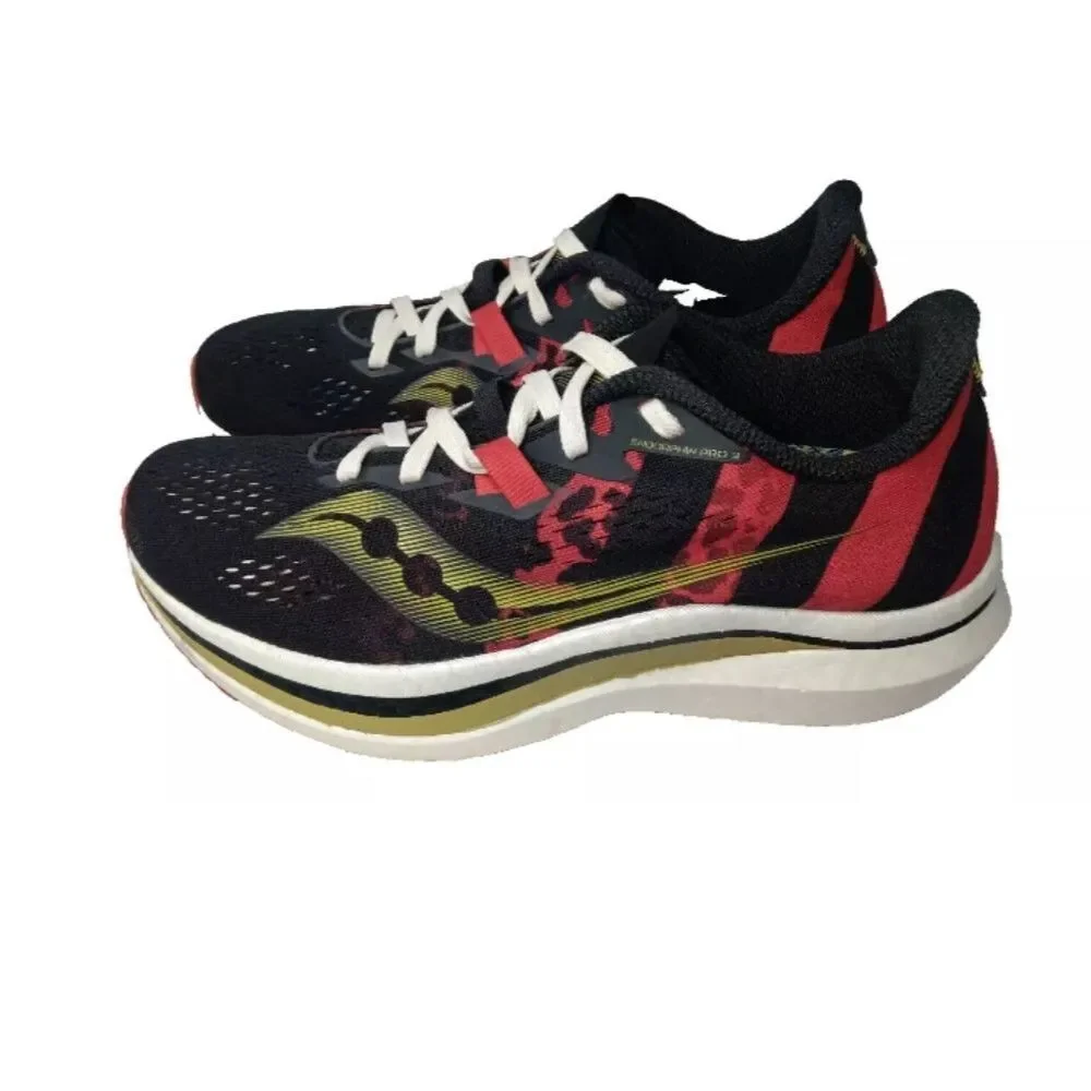 Saucony Endorphin Pro 2 Kellen Men's Shoes Size 6.5 Sneakers Black, Red, Gold